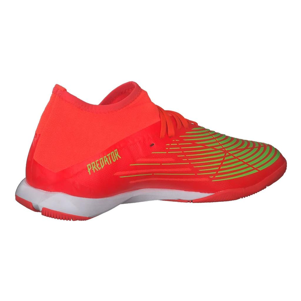 Adidas Predator IN Indoor Futsal Solar Black Size Cm Edge.3 Shoes, LKW98, Red/Solar Green/Core (GV8518), 24.5