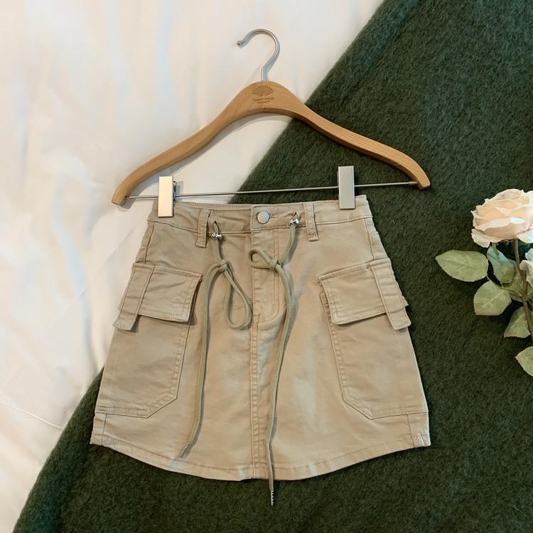 Spicy Girl High-Waisted Denim Mini Skirt - Autumn 2025 Korean Retro Style