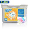 30pcs 6-in-1 Laundry Beads Detergent Liquid Capsule Ball for Washing Machine Fragrance Beads Soft Clothing Diffuser Perfume