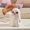 Ghost Blow Bubble Ornament Halloween Cute Blowing Figurine, Open Eyes & Squinting Holiday Home Party Decor Statue, Tabletop for Desk Office