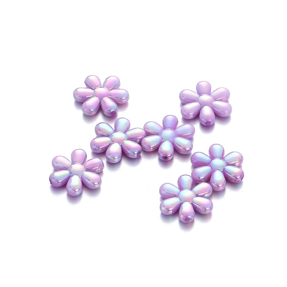

Цветные акриловые бусины-цветы: Аксессуары для цепочки для телефона и подвески для автомобиля своими руками 4 pieces/6.5g фиолетовый