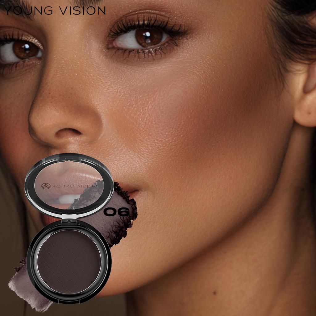 YOUNG VISION Matte Bronzer 5-in-1 Makeup Palette, Contour Powder Long-Lasting Oil Control, 6 Shades Waterproof & Sweat-Proof