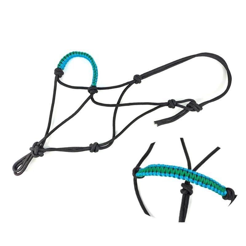Nodo per capezza da cavallo Testiera da addestramento Corda per fettuccia Corda resistente all'usura Capezza regolabile per equitazione Resistente