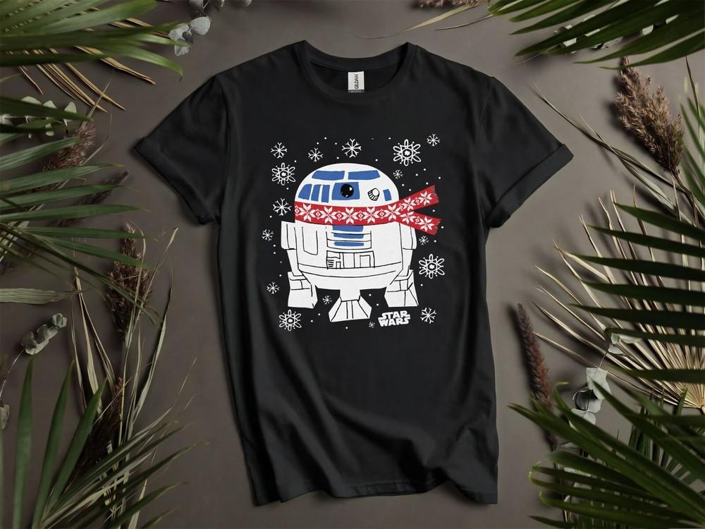 

Droids R 2 D In Snow Christmas Hoodie Tshirt Men Women Unisex AD806 L