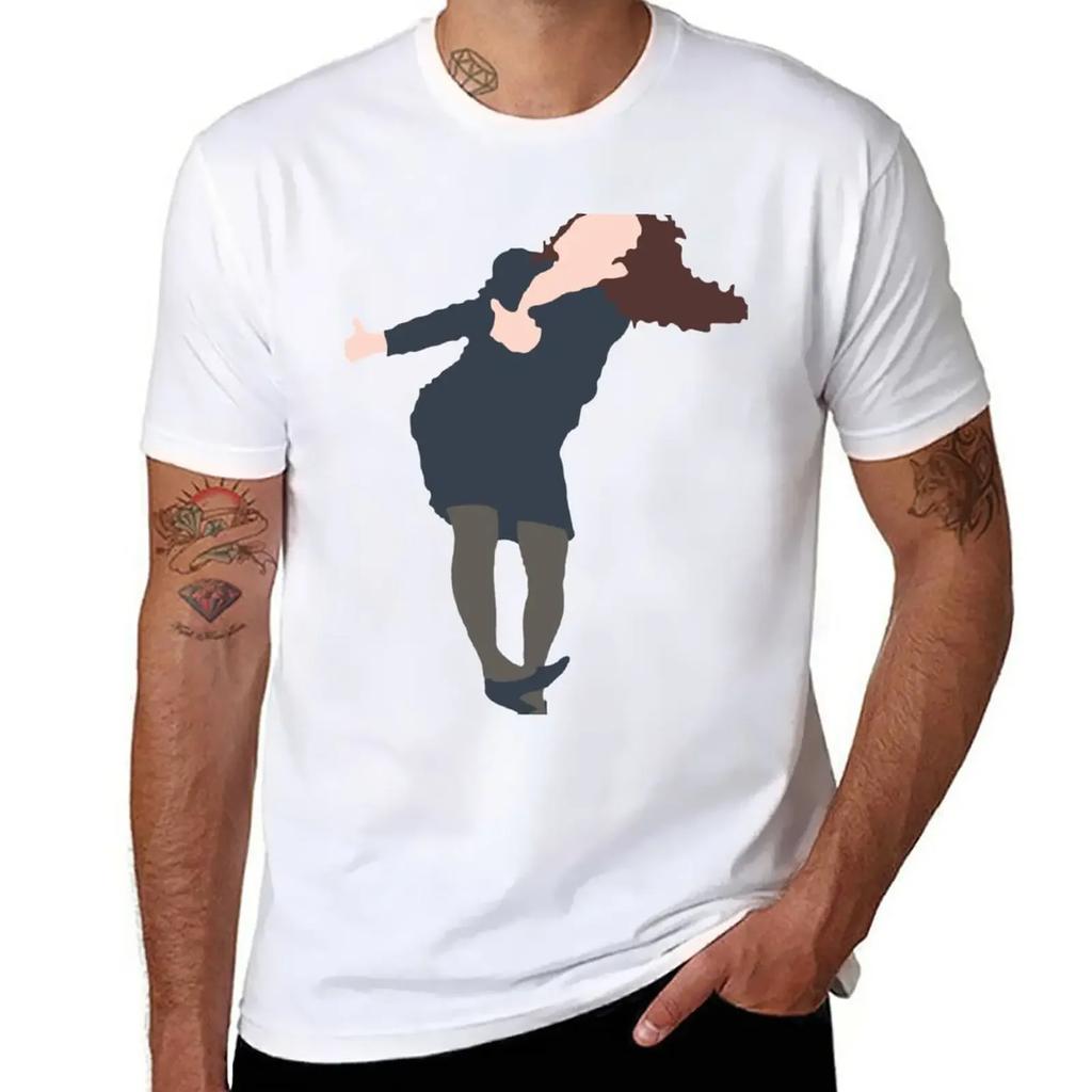 Elaine Dancing T-Shirt Customs Sports Fans Short Sleeve Tee T Shirt Men