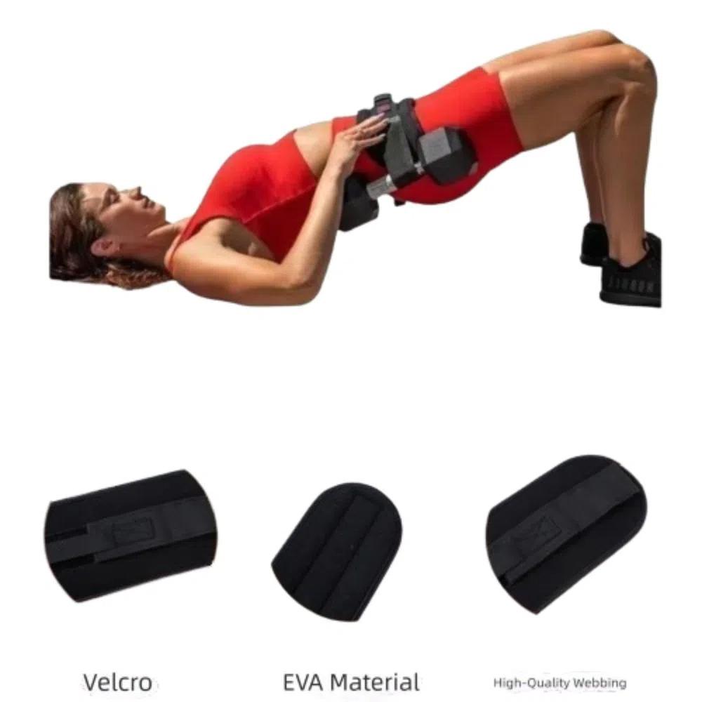 Non Slip Dumbbell Weight Belt Adjustable Weight-Bearing Glute Bridge Pad Ergonomic Design Wear-resistance Hip Thrust Belt