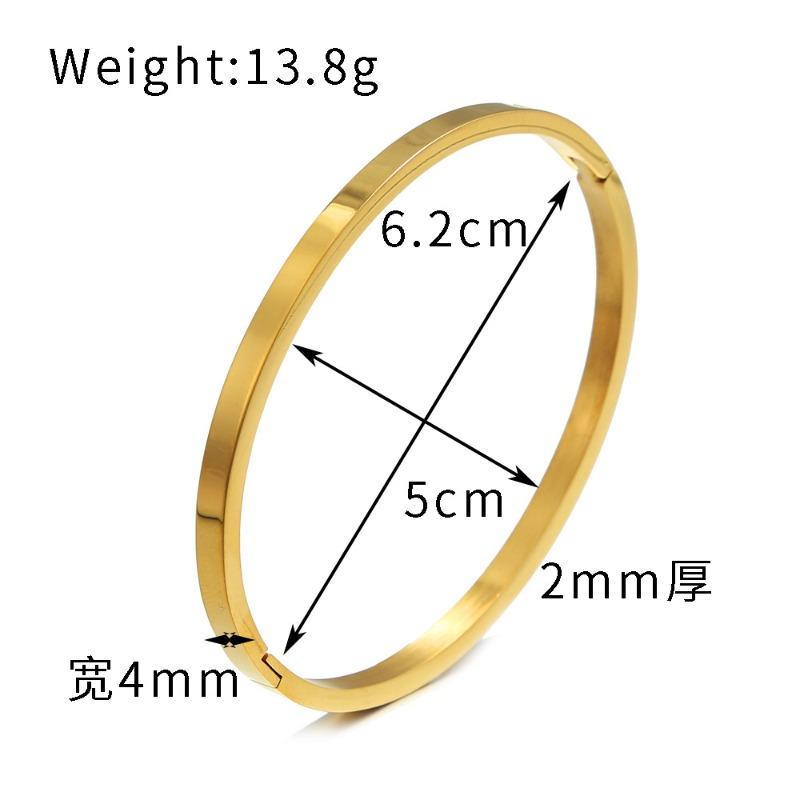 Light Luxury Stainless Steel Jewelry Women's High Quality Bracelet Gold Color Silver Color Black Bangle Bracelet Luxury Jewelry