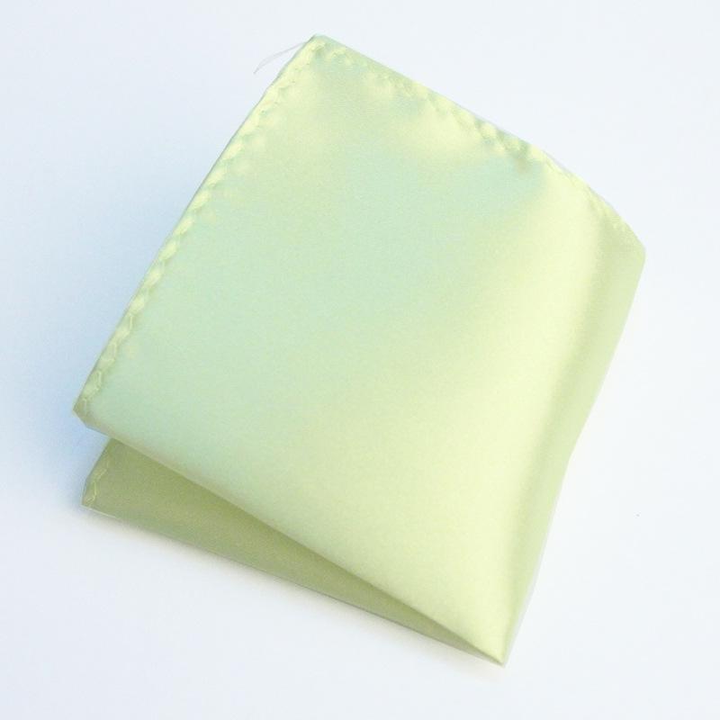 Men's Solid Color Pocket Square for Suits - Multi-color Wedding & Business Accessory Scarf