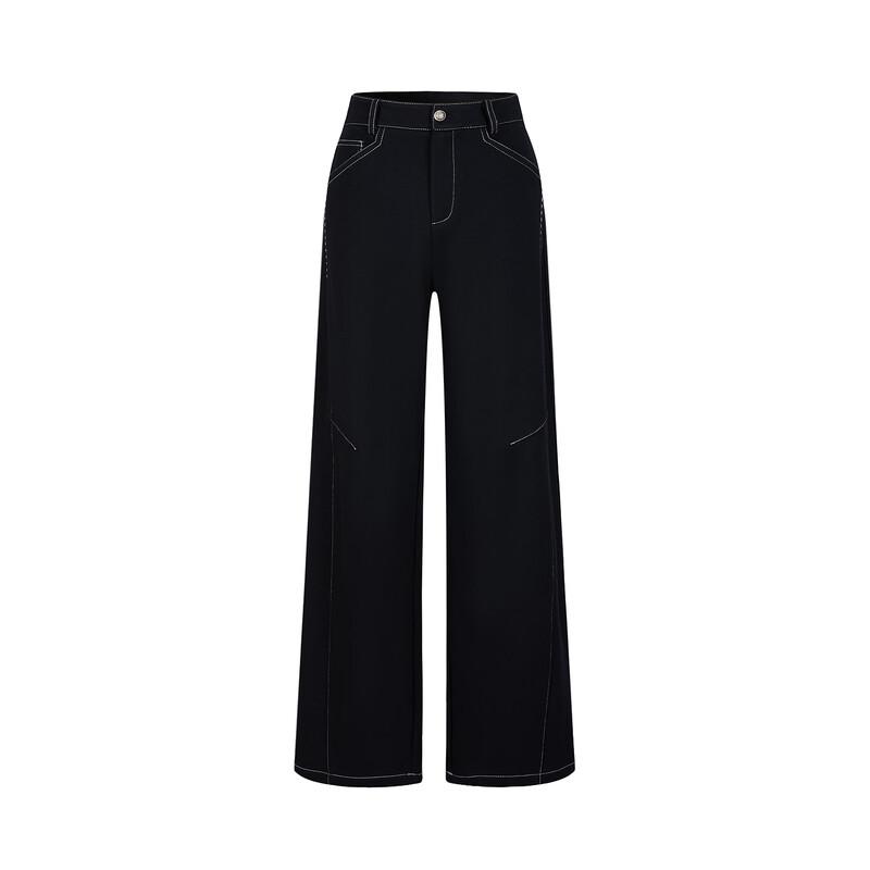 Jiuzi Annakou Women's Fleece-Lined Curved-Leg Pants