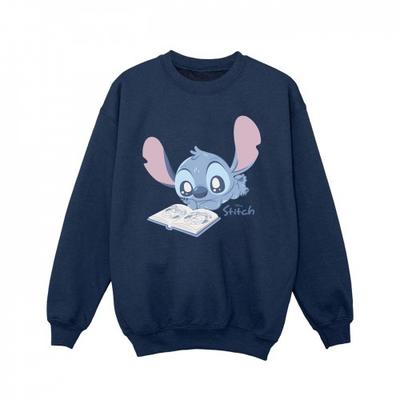 Girls Reading Lying Down Sweatshirt
