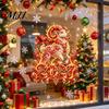 Electrostatic Glass Stickers for Home 2027 Russian New Year Flame Goat Static Sticker, PVC Zodiac Sheep Window Cling and Indoor And Outdoor