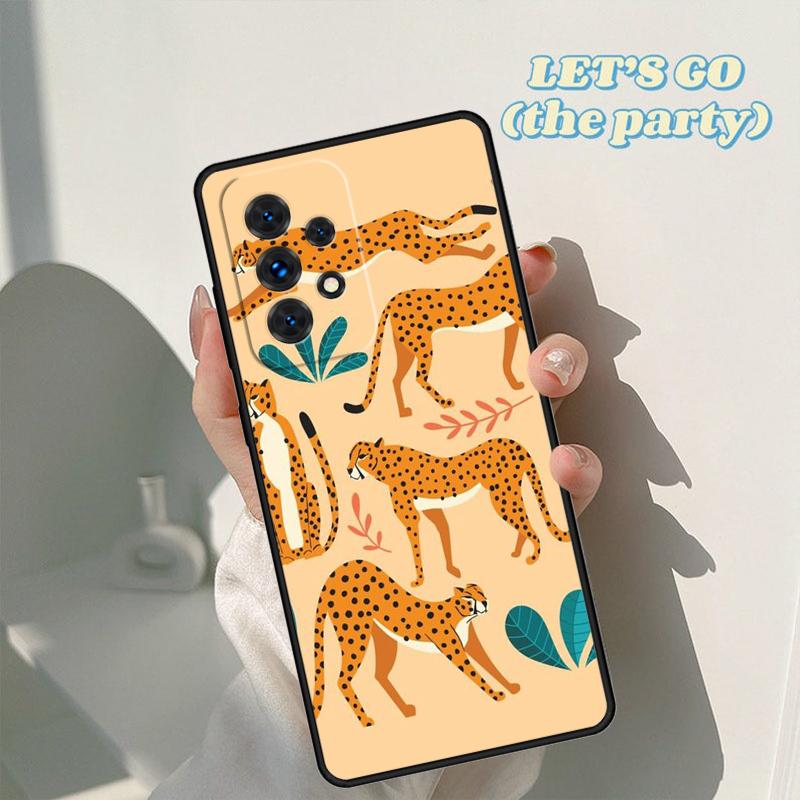 Cheetah Panther phone case For Samsung Galaxy A42 A31 A40 A51 A71 A32 A80 A91 A52 A72 A73 A20e A21S A50 A70 A11 A12 Cover
