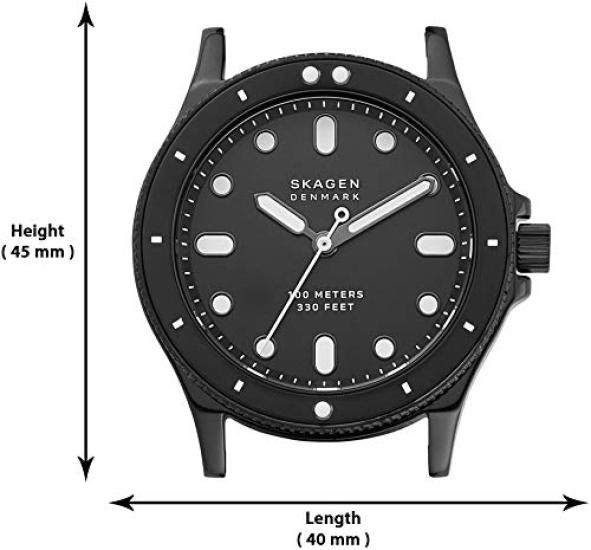 Skagen FISK SKW2917 Officially Black Women's Watch, Imported,