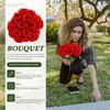 Premium Artificial Flowers for Cemetery Grave Flowers Bouquet Memorial Fake Rose Arrangement for Mourning Ceremony Cemetery