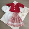 Casual Style Bjd Doll Clothes Outfit Set Mini Doll Dress 1/6 Dolls Clothes  DIY Accessories