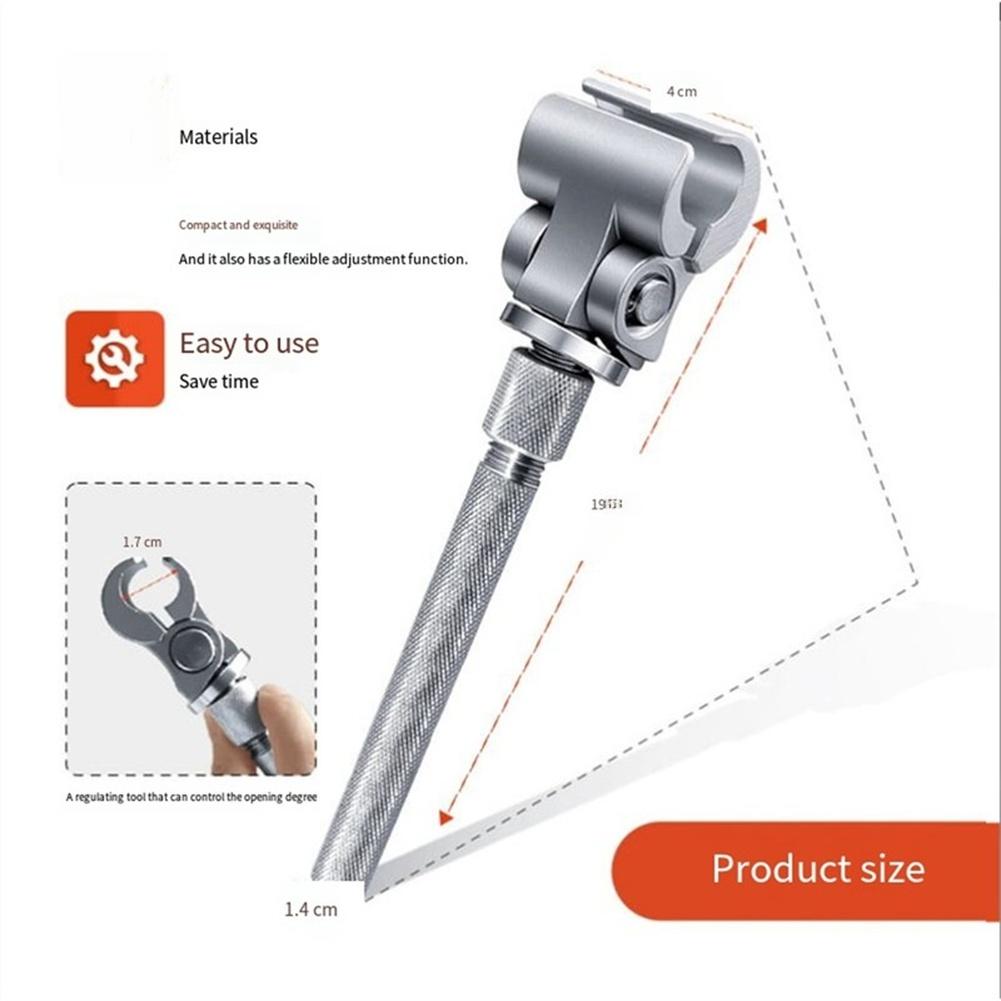 1pc Adjustable Door Hinge Wrench Stainless Steel Manual Tool For Cabinet Window Hardware Accessories Easy To Use