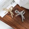 Rope Knot Bow Brooch for Women Elegant Lapel Pin Stylish Office Uniform Party Adornment