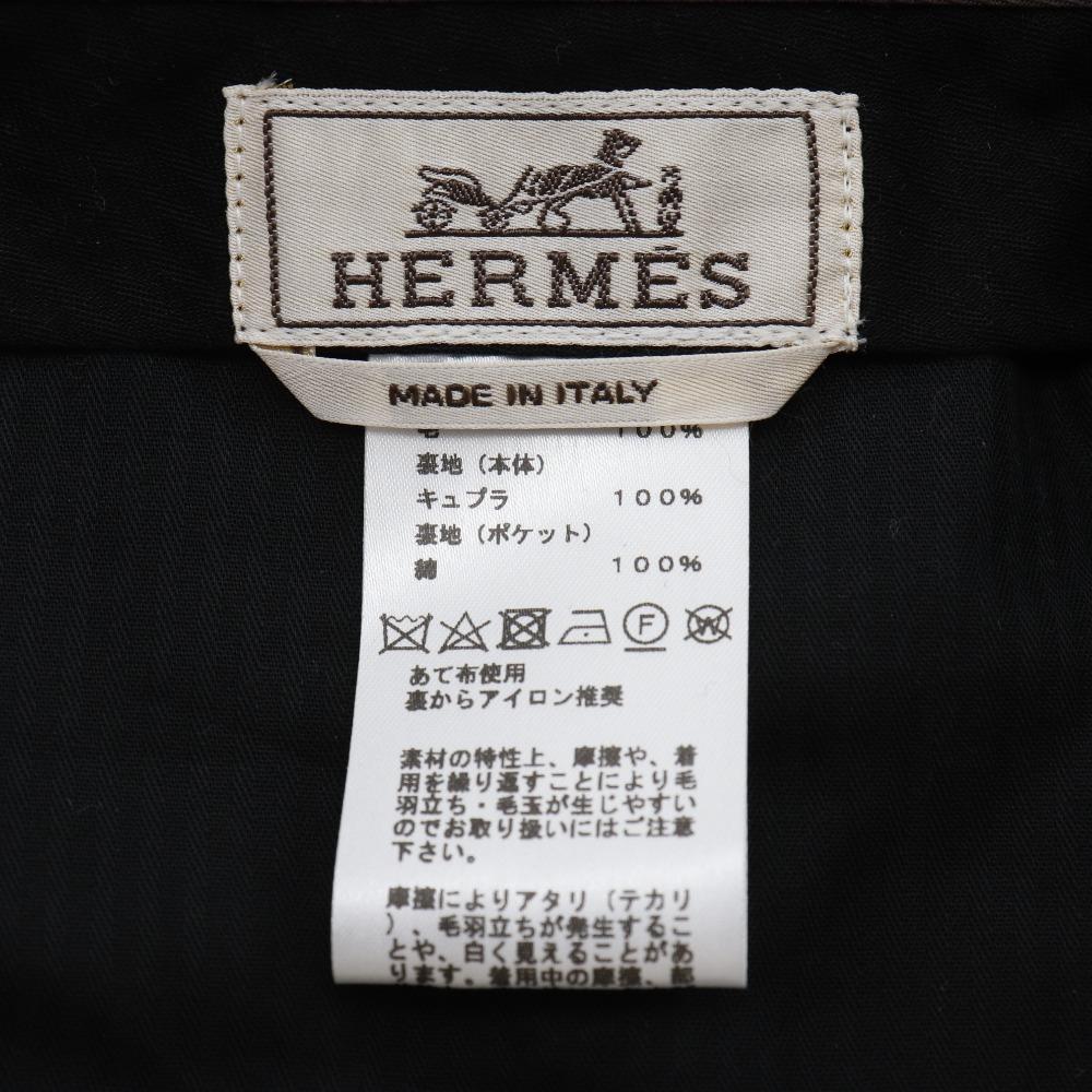 HERMES Pants gray wool mens Used