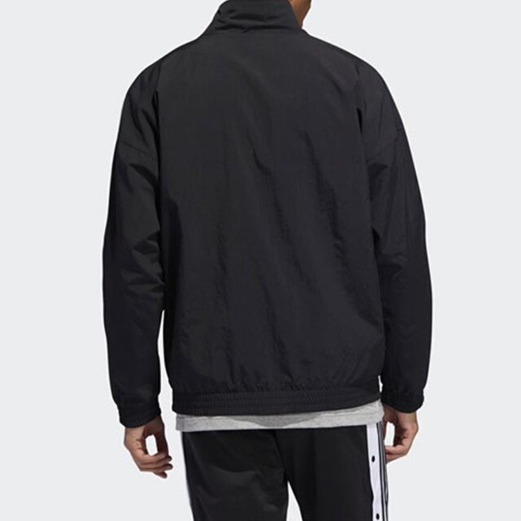 adidas Originals Lock Up Track Top With Sleeve Logo In American Retro Style Men Jackets Black ED6092