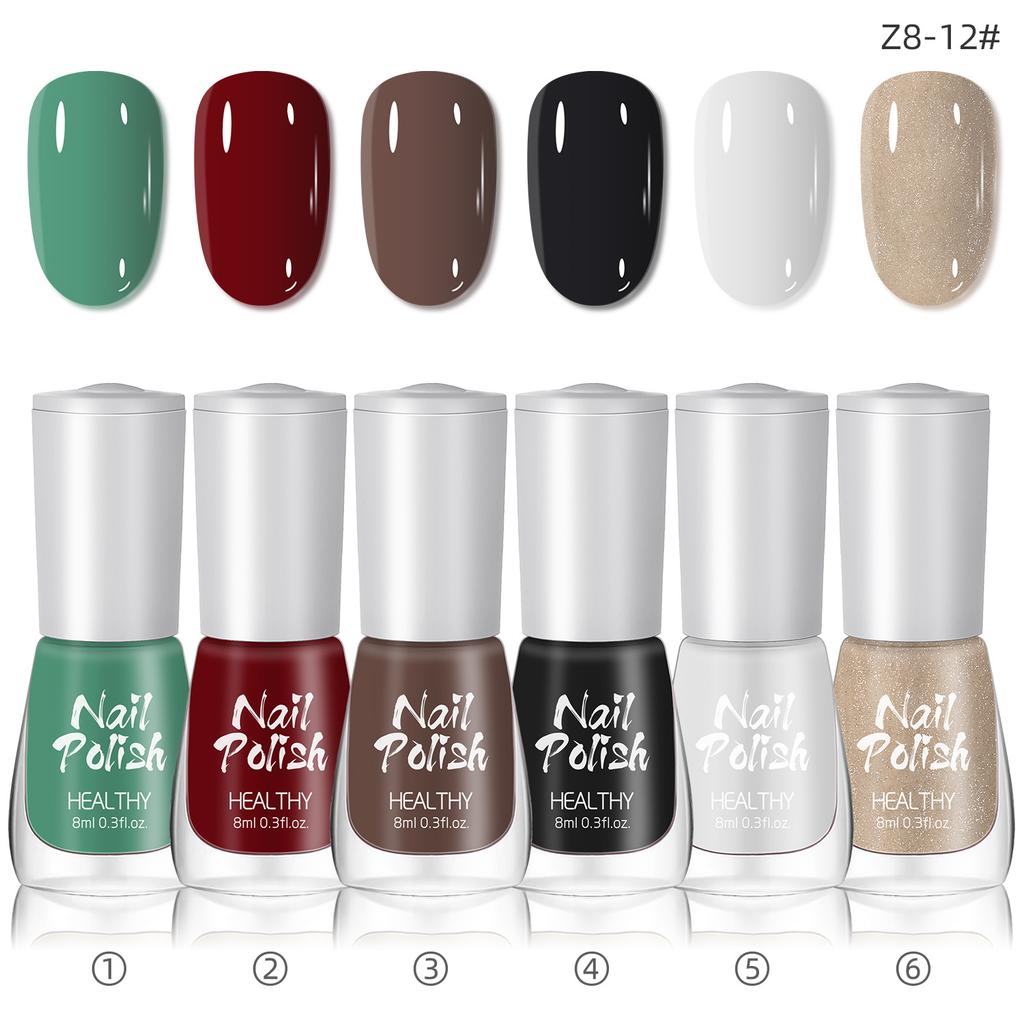 Water-based Nail Polish Set, No Baking, Quick Drying, Environmentally Friendly, Odorless, White Fine Flash Nail Polish Glue