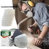 Industrial Dust Mask Reusable with Filter Cotton Dust Respirator Half-face Industrial Anti-smog Safety Gas Mask