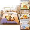 Set Biancheria da Letto per Bambini Winnie the Pooh in Flanella e Colori Vivaci per Decorazione Stanza Bambini