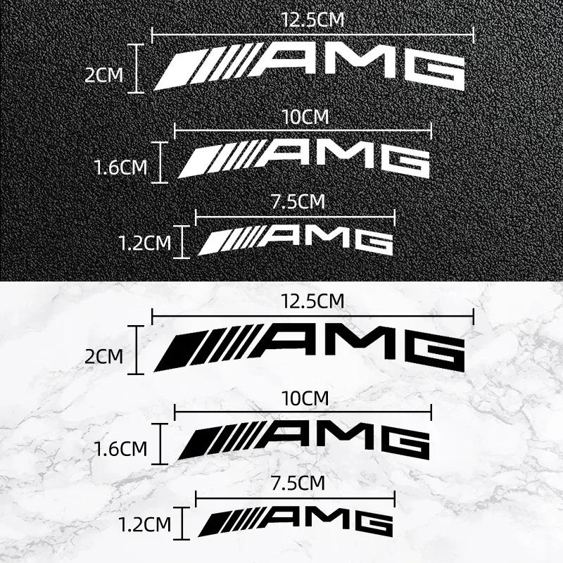 Voor AMG Mercedes-Benz remklauw auto stickers accessoires hoge temperatuur rem voor auto carrosserie raamglas bagage stickers.