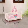 Dollhouses Crib Model Realistic Dollhouses Mini Crib Realistic Play Single Realistic 1:12 Model Mini Size Toy