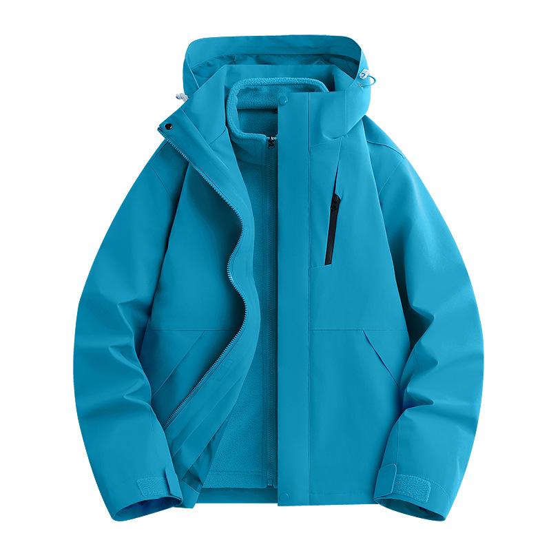 Unisex 3-in-1 Waterproof Windproof Mountaineering Jacket