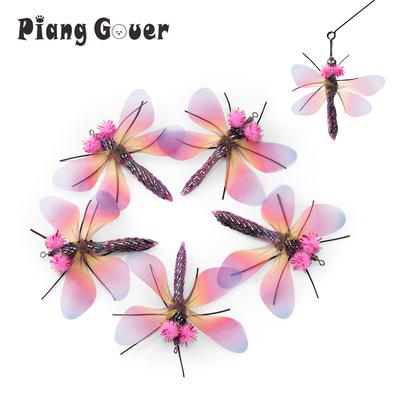 Papillon coloré Insecte artificiel Jouets pour chat Jouet plumeur pour chat Tête de rechange Accessoires pour jouets pour animaux de compagnie