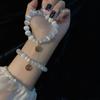 Fu brand white opal bracelet women's bracelet women's bracelet women's birthday gift women's transfer couple bracelet
