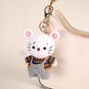 Backpack Charm Knitted Animal Keychain Handwoven Crochet Doll Key Ring Animal Pendant  Friend Gifts