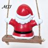 Decorative Santa Figurine Swing Claus Ornament, Resin Christmas Tree Holiday Home Decor Hanging Decoration, Seasonal Pendant Festive Ornament