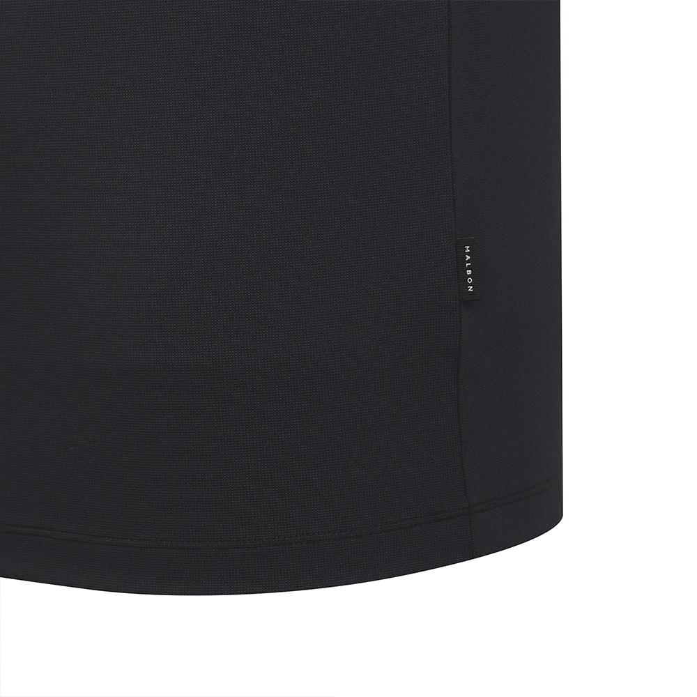MALBON GOLF One-Point Summer Polo Shirt Black (Man)
