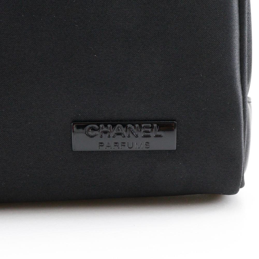 CHANEL Mademoiselle Pouch novelty black Nylon Women Used