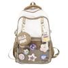 Schoolbag New Schoolbag Girls Large Capacity Burden Reduction Lightweight Middle School Students Junior High School Students Class Travel Backpack 