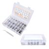 580Pcs Screws Nuts Washers Kit 304 Stainless Steel Cylindrical Head Hex Socket Screws for Home