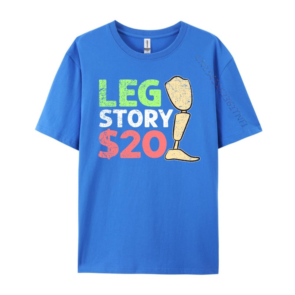 Leg Story Amputee Leg Protesis Designer T Shirt Men Clothes EU SIZE Graphic