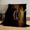 1pc One Ring, Elvish Script, Fantasy  - Throw Blanket, Soft, Flannel Blankets, Living Room,  All Seasons Use-1021206