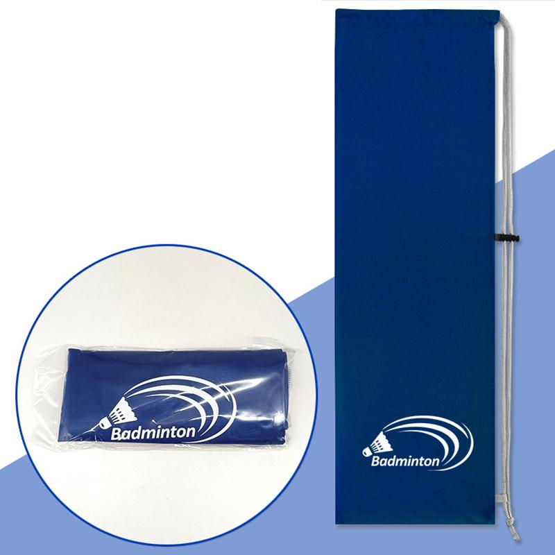 Thickening Badminton Rackets Bag Drawstring Shoulder Strap Protective Carry Case Wear Resistant Large Capacity Racquet Pouch blue