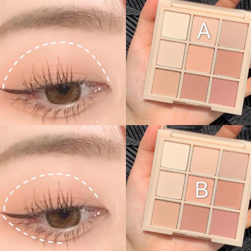 

Dikalu Eyeshadow Palette 9 Colors Various Shades Long Lasting Moisturizing Eye Shadow Palettes For Women Makeup Kit