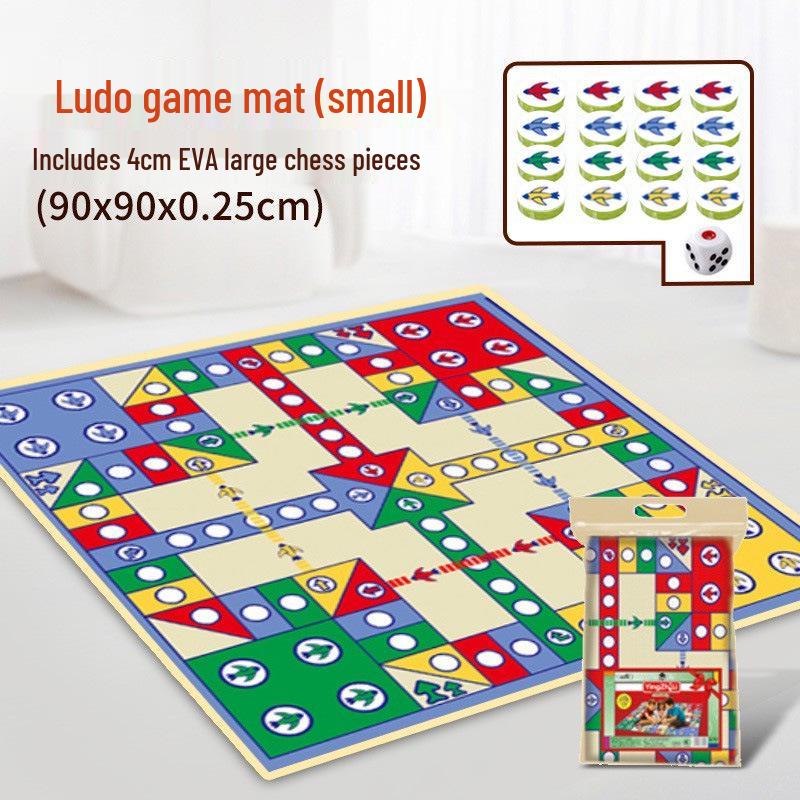 Double-Sided Carpet Chess & Monopoly: Extra Large Educational Board Games for All Ages