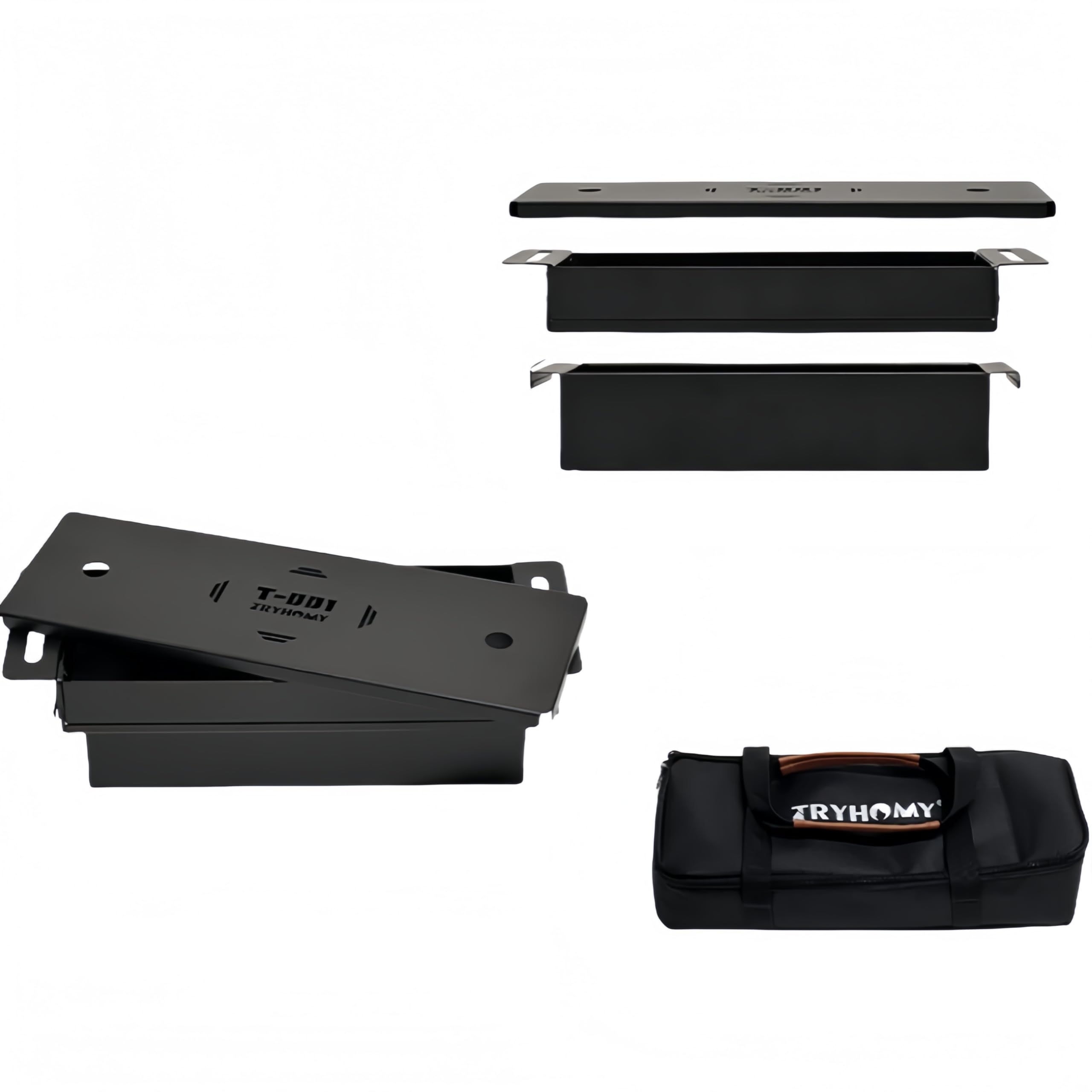 

SABERtig IGT Half Unit Storage IGT Stainless Steel Lightweight Camping IGT Table Drawer IGT Compatible Table Expander Case, Drawer, Double-Layer чёрный