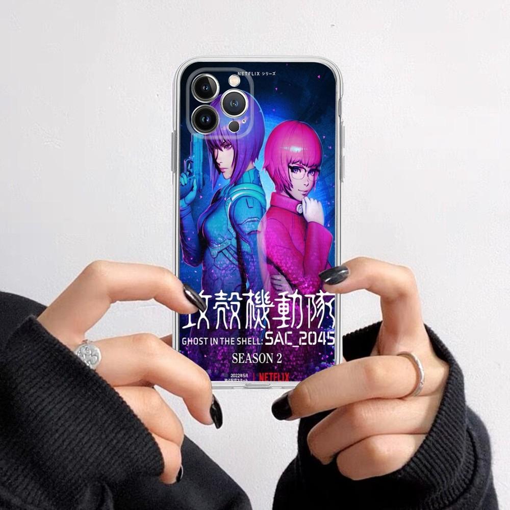 Ghost In the Shell Phone Case for iPhone 16 15 8 7 6 6S Plus X SE XR XS 14 11 12 13 Mini Pro Max Mobile Case