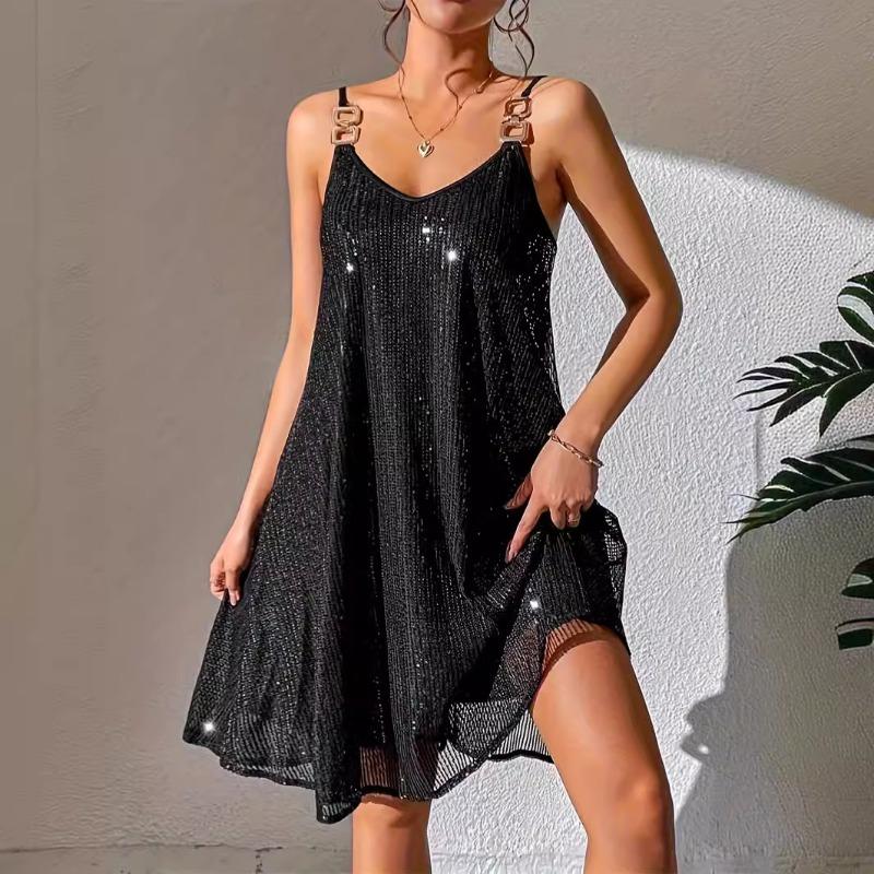 Summer Fashion Women's Temperament V-neck Dress
