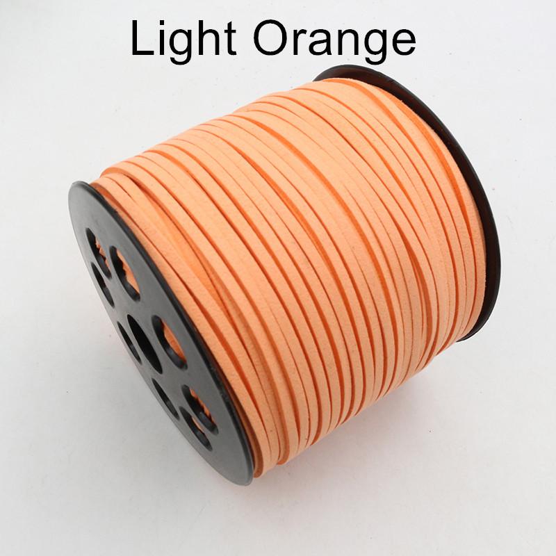 10m/lot 2.5mm Flat Faux Suede Braided Cord Korean Velvet Leather Thread String Rope For DIY Necklace Jewelry Making Supplies