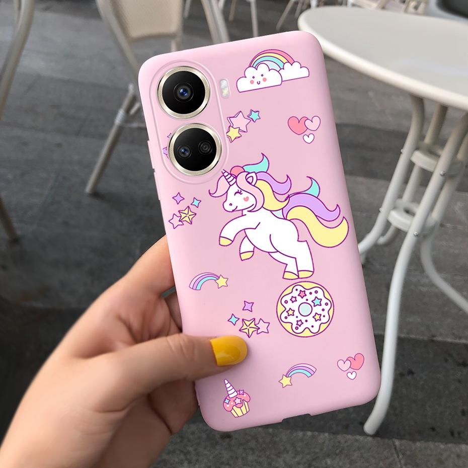 Cute Silicone Case For Huawei Nova 10 SE 2022 Fashion Girl Flower Phone Case For Huawei Nova 10 Pro Nova10 10Pro Soft Back Cover