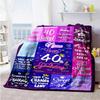 Birthday Customize Your Name Blanket Throw Customizable Blanket Durable Comfort Perfect for Office Bedding Sofa Seaside Four Seasons Universal