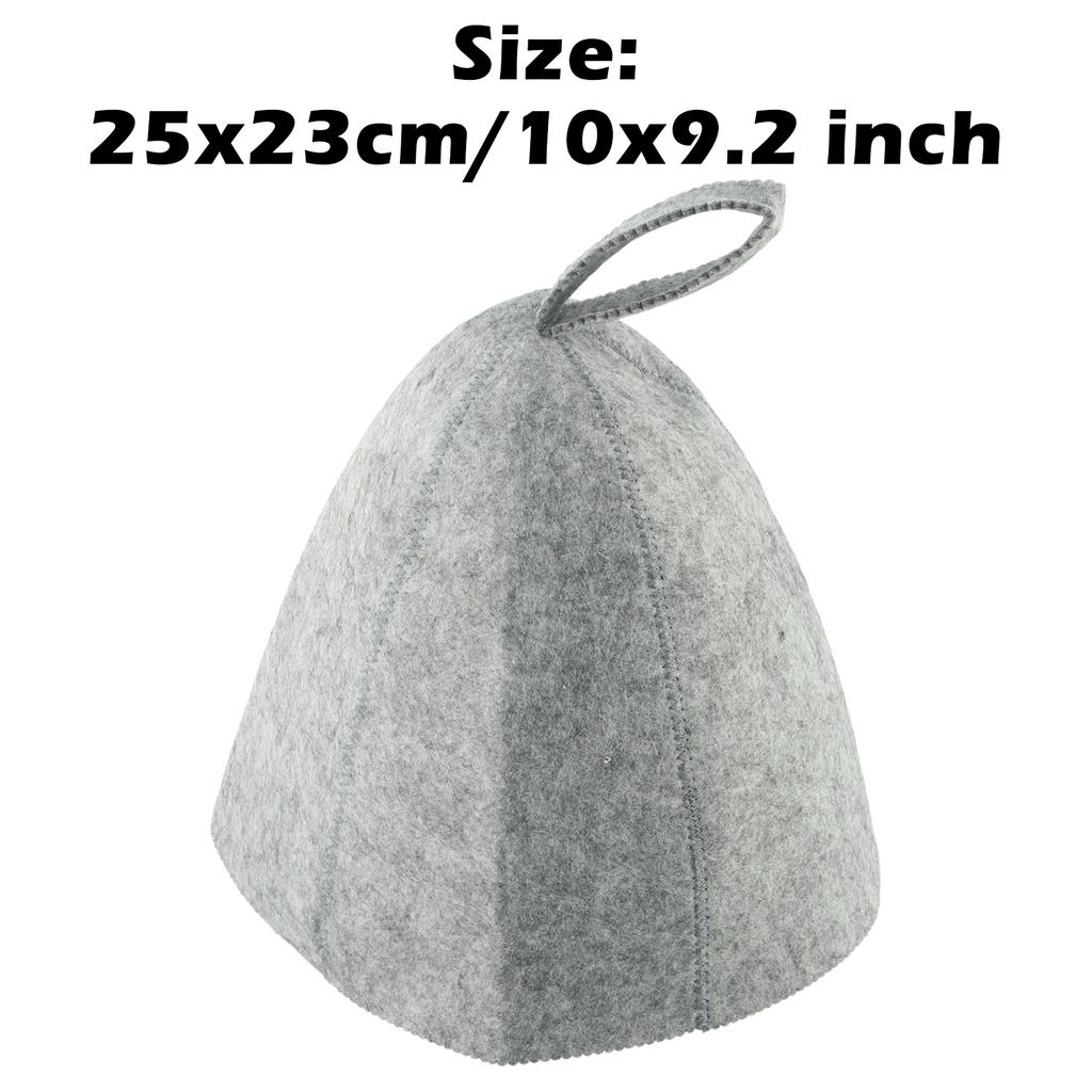 Thicken Wool Felt Sauna Hat Anti Heat Sauna Hat Hair Protection Spa Sauna For Bath Protection Bathroom Accessories