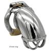 Ergonomické zařízení pro mužskou cudnost Stealth Lock z nerezové oceli, klec na penis, zámek na penis, erekční kroužek, pás cudnosti, S057